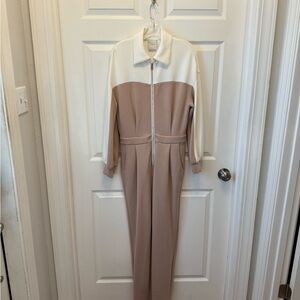 Varley Two-Tone Zip-Up Jumpsuit